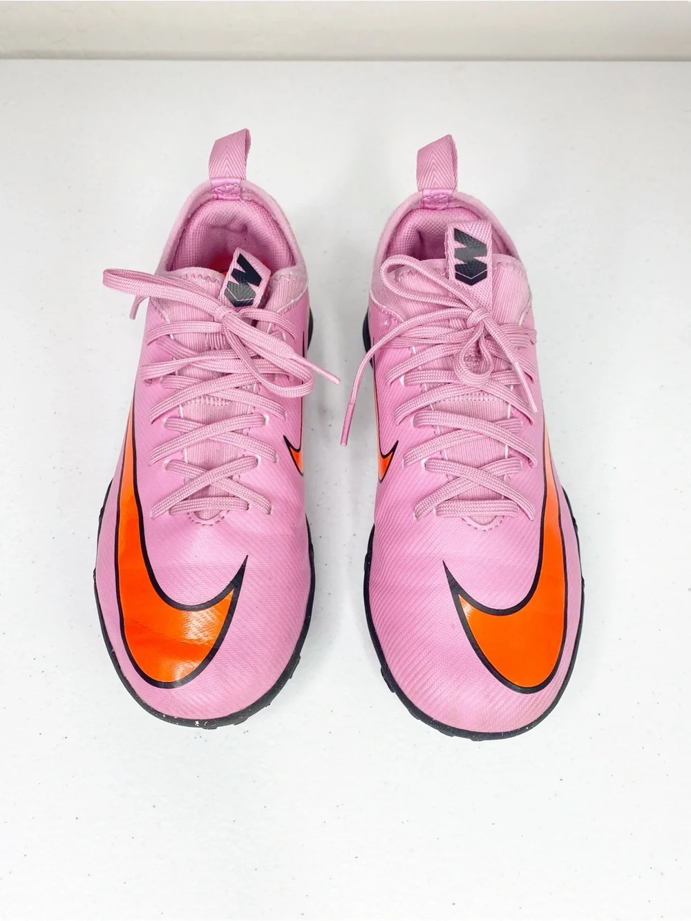 Nike Jr. Mercurial Vapor 16 Academy Turf Cleats Sneakers Pink Size 2Y